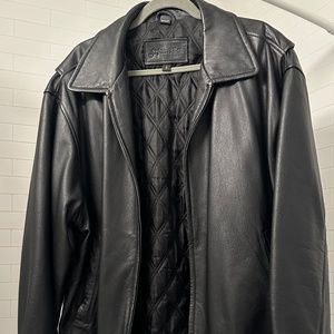 Black Biker Leather Jacket